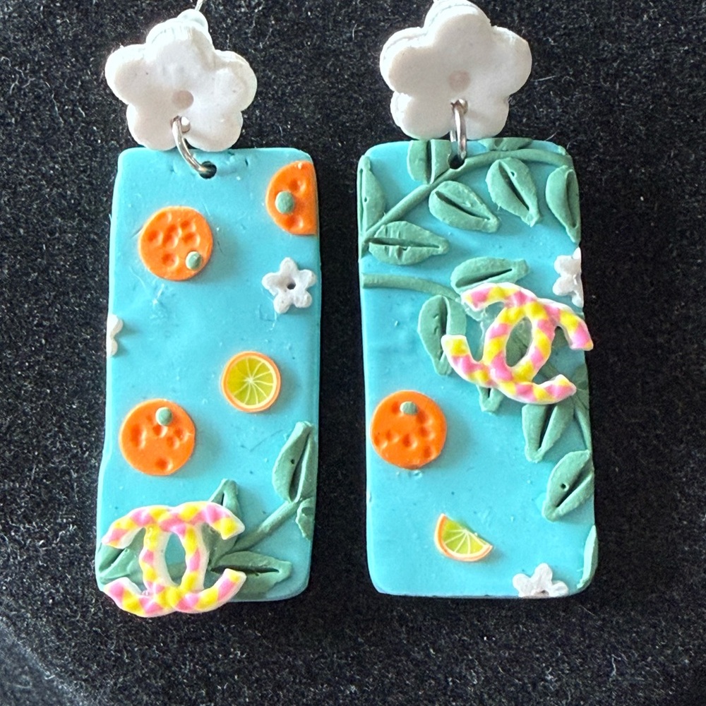 Fashion Jewelry Colorful Floral Earrings